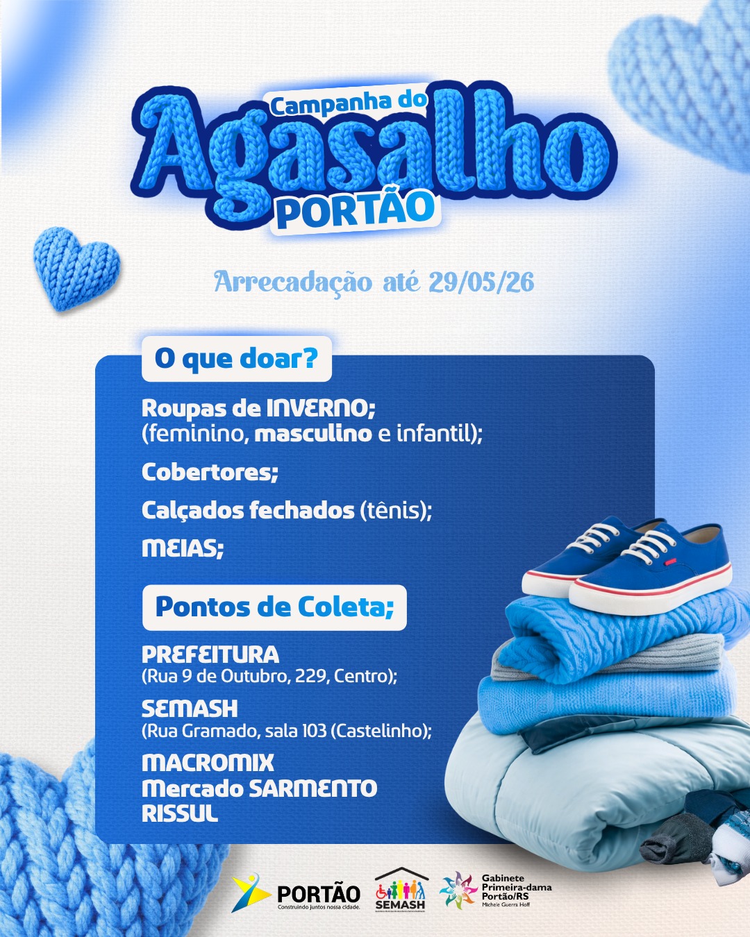 Postagem feita no Instagram da Prefeitura