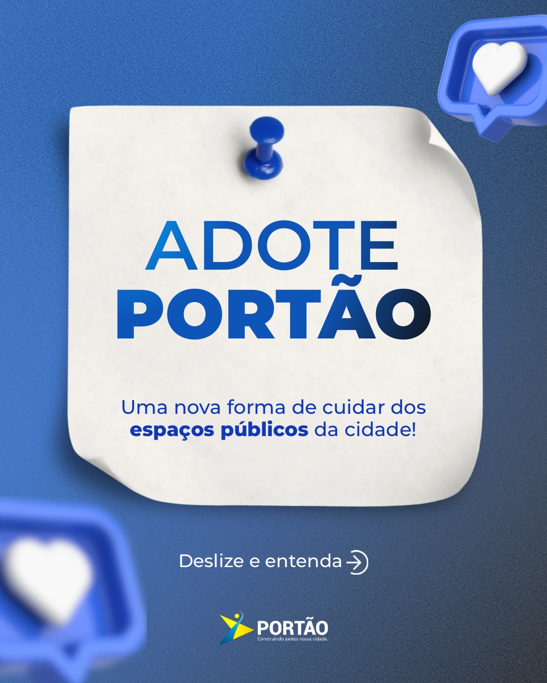 Postagem feita no Instagram da Prefeitura