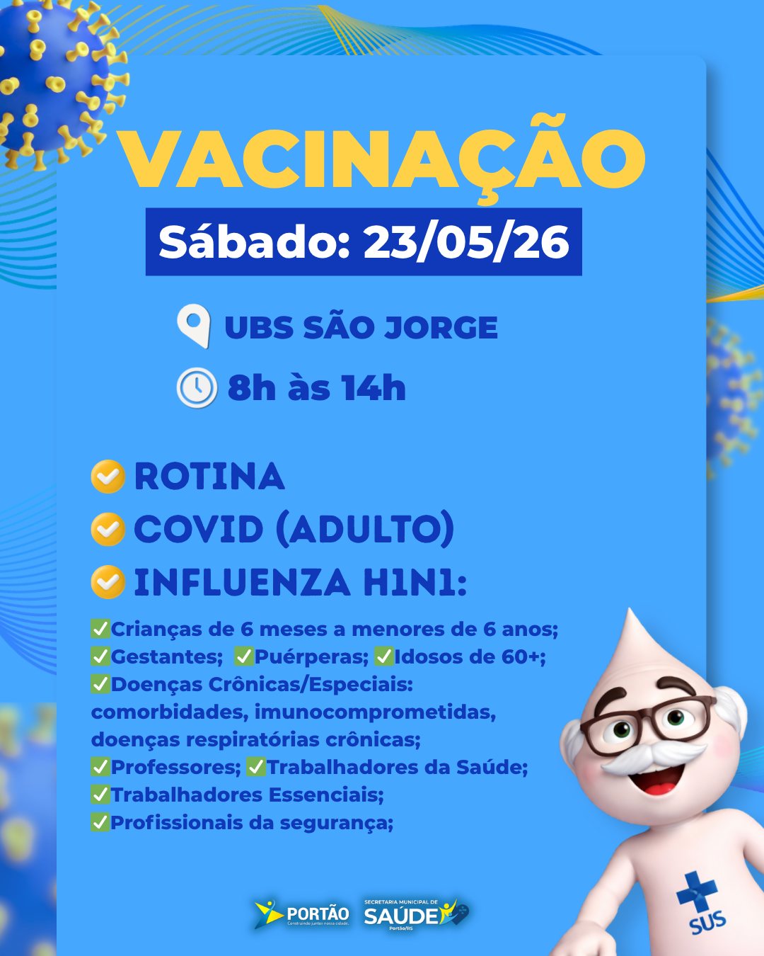 Postagem feita no Instagram da Prefeitura