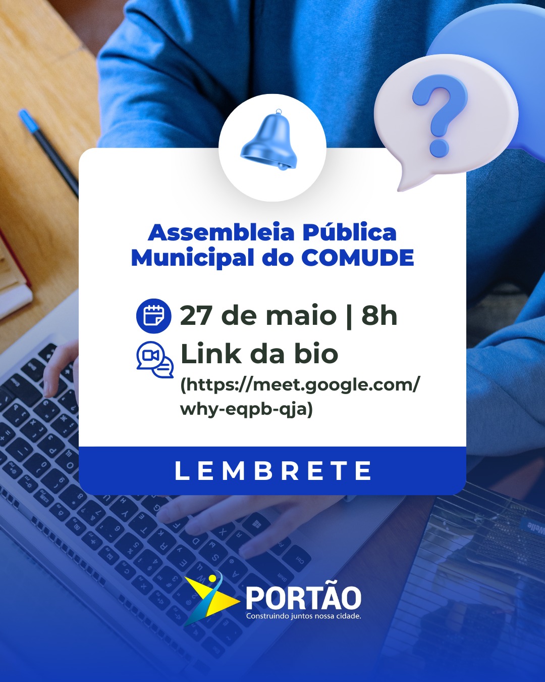 Postagem feita no Instagram da Prefeitura