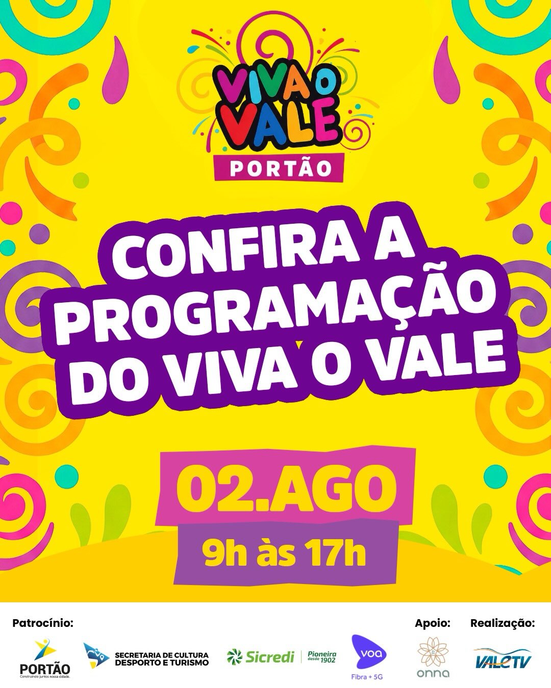 Postagem feita no Instagram da Prefeitura