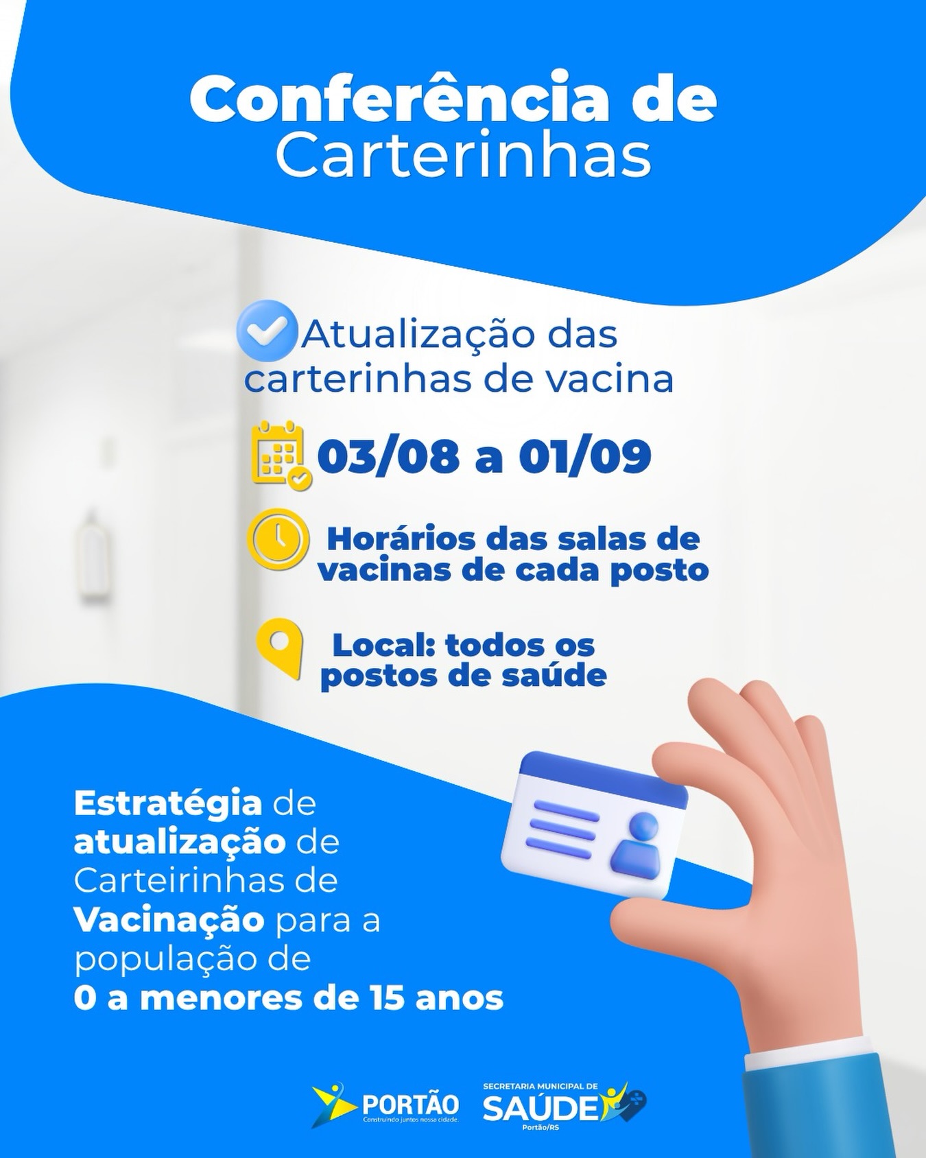 Postagem feita no Instagram da Prefeitura